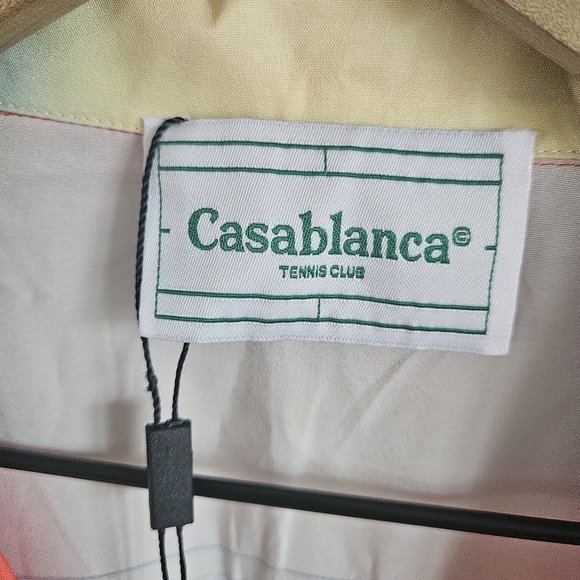 DHGATE Casablanca Vacation Button Down Short Sleeve Top NWT - Picture 8 of 13